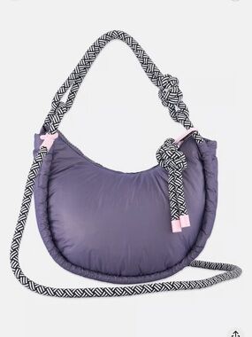 WILDFOX Women’s Purple Puffer Small Crossbody Shoulder Purse Bag NEW